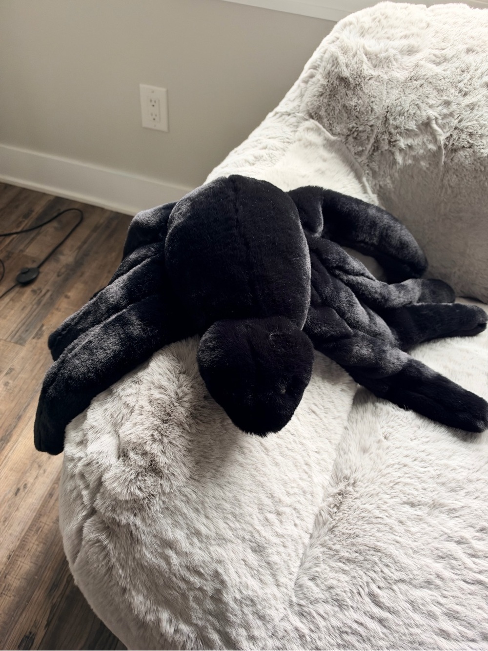 Pottery Barn Sammy Spider Plush Holiday Pillow NWT